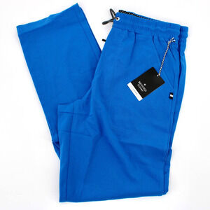 Beyond Scrubs Foxtrot Drawstring Pant Mens Size Medium in Royal Blue NEW